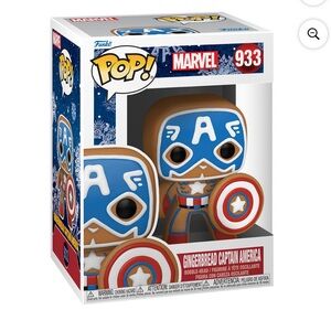 New In Box-Funko-Marvel Gingerbread Captain America